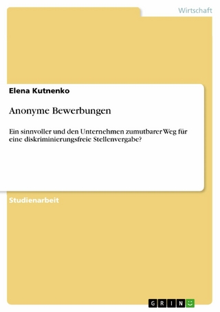 Anonyme Bewerbungen - Elena Kutnenko