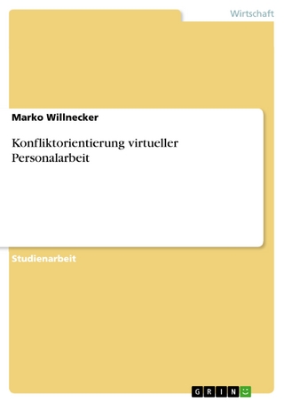 Konfliktorientierung virtueller Personalarbeit - Marko Willnecker