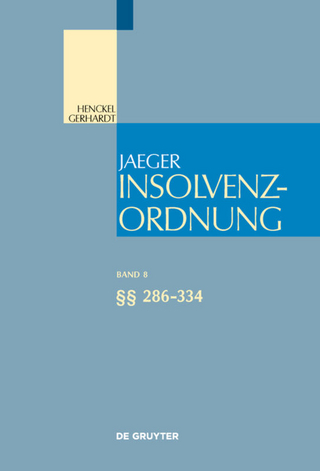 Insolvenzordnung / §§ 286-334 - Ulrich Foerste; Peter A. Windel; Nicola Preuß