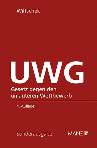 UWG Gesetz gegen den unlauteren Wettbewerb - Lothar Wiltschek