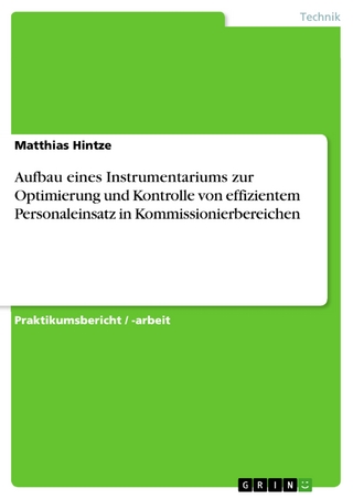Aufbau eines Instrumentariums zur Optimierung und Kontrolle von effizientem Personaleinsatz in Kommissionierbereichen - Matthias Hintze