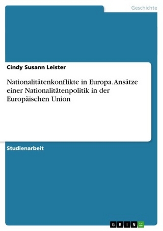 Nationalitätenkonflikte in Europa. Ansätze einer Nationalitätenpolitik in der Europäischen Union - Cindy Susann Leister