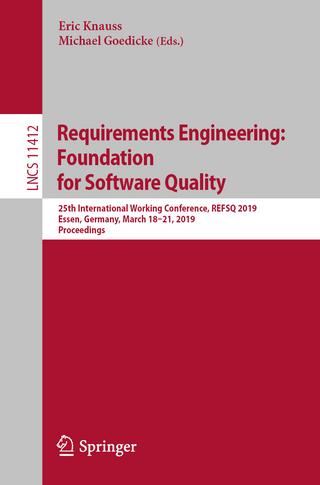 Requirements Engineering: Foundation for Software Quality - Eric Knauss; Michael Goedicke