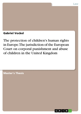 The protection of children's human rights in Europe. The jurisdiction of the European Court on corporal punishment and abuse of children in the United Kingdom - Gabriel Vockel
