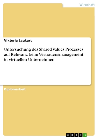 Untersuchung des Shared Values Prozesses auf Relevanz beim Vertrauensmanagement in virtuellen Unternehmen - Viktoria Laukart