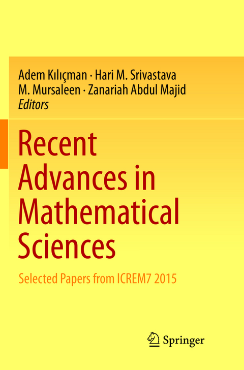 Recent Advances in Mathematical Sciences - 