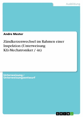 Zündkerzenwechsel im Rahmen einer Inspektion (Unterweisung Kfz-Mechatroniker / -in) - Andre Mester