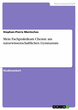 Mein Fachpraktikum Chemie am naturwissenschaftlichen Gymnasium - Stephan-Pierre Mentsches