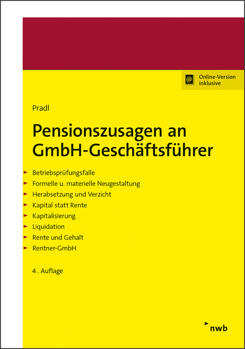 Pensionszusagen an GmbH-Geschäftsführer - Jürgen Pradl, Kevin Pradl