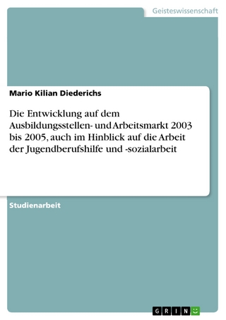 Die Entwicklung auf dem Ausbildungsstellen- und Arbeitsmarkt 2003 bis 2005, auch im Hinblick auf die Arbeit der Jugendberufshilfe und -sozialarbeit - Mario Kilian Diederichs