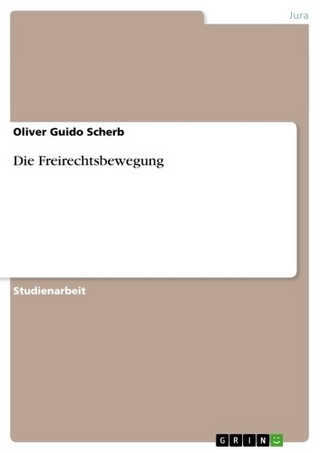 Die Freirechtsbewegung - Oliver Guido Scherb