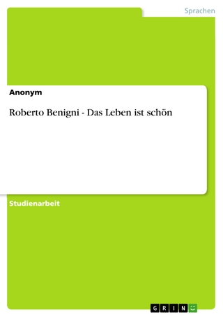 Roberto Benigni - Das Leben ist schön - Anonym