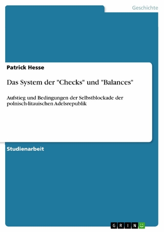 Das System der 'Checks' und 'Balances' - Patrick Hesse