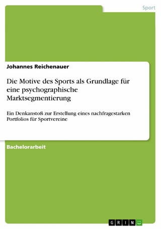 Die Motive des Sports als Grundlage für eine psychographische Marktsegmentierung - Johannes Reichenauer