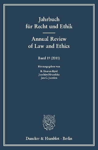 Jahrbuch für Recht und Ethik / Annual Review of Law and Ethics. - Jan C. Joerden