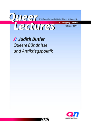 Queere Bündnisse und Antikriegspolitik - Judith Butler; Tatjana Eggeling