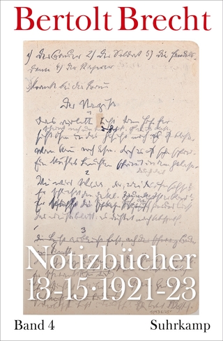 Notizbücher 13-15 - Bertolt Brecht; Martin Kölbel; Peter Villwock