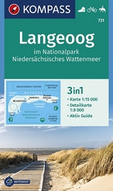 KOMPASS Wanderkarte Langeoog im Nationalpark Niedersächsisches Wattenmeer - KOMPASS-Karten GmbH