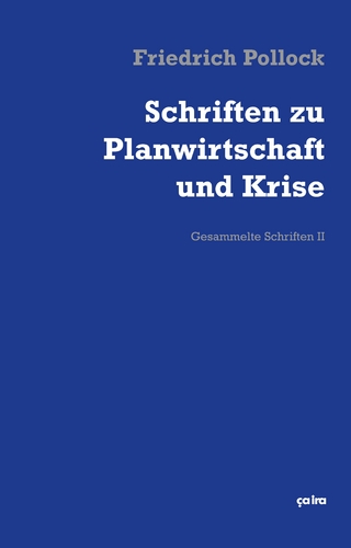 Schriften zu Planwirtschaft und Krise - Friedrich Pollock; Johannes Gleixner; Philipp Lenhard