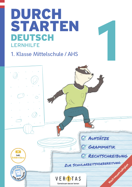 Durchstarten Deutsch 1. Klasse Mittelschule/AHS Lernhilfe - Gernot Blieberger