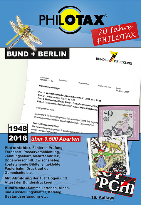 Abarten-Katalog Bund + Berlin 16.Auflage -  PHILOTAX GmbH