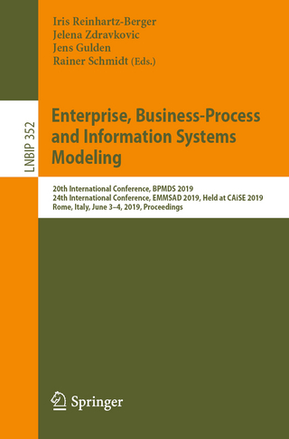 Enterprise, Business-Process and Information Systems Modeling - Iris Reinhartz-Berger; Jelena Zdravkovic; Jens Gulden; Rainer Schmidt