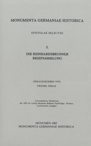 Die Rheinhardsbrunner Briefsammlung - Friedel Peeck