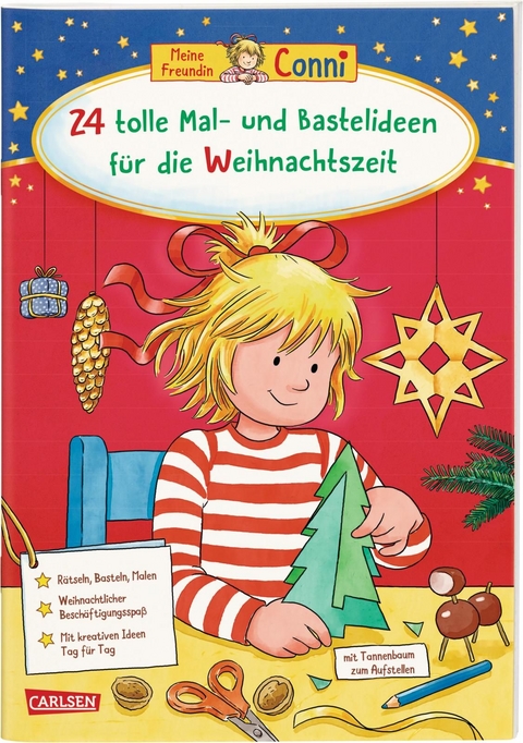 Conni Gelbe Reihe (Beschäftigungsbuch): 24 tolle Mal- und Bastelideen für die Weihnachtszeit - Hanna Sörensen