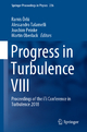 Progress in Turbulence VIII - Ramis Örlü; Alessandro Talamelli; Joachim Peinke; Martin Oberlack