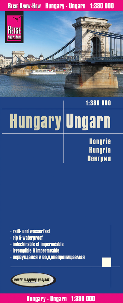 Reise Know-How Landkarte Ungarn / Hungary (1:380.000) - Reise Know-How Verlag Peter Rump