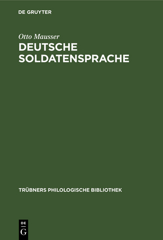Deutsche Soldatensprache - Otto Mausser