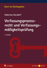 Verfassungsprozessrecht und Verfassungsmäßigkeitsprüfung - Hubertus Gersdorf