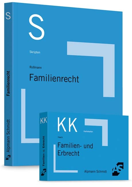 Bundle Roßmann, Skript Familienrecht + Haack, Karteikarten Familien- und Erbrecht