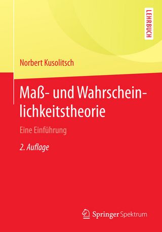 Maß-  und Wahrscheinlichkeitstheorie - Norbert Kusolitsch