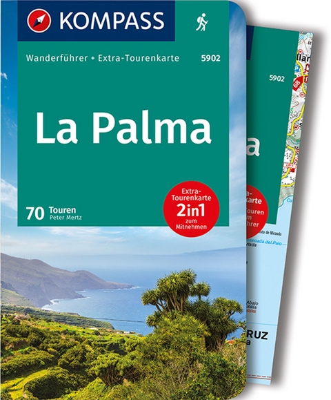KOMPASS Wanderführer La Palma, 70 Touren - Peter Mertz