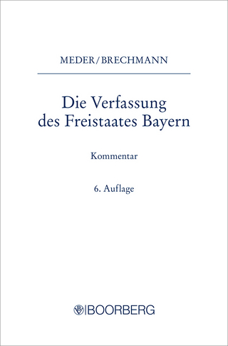 Die Verfassung des Freistaates Bayern - Theodor Meder