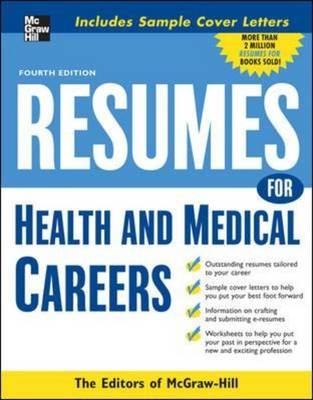 Resumes for Health and Medical Careers - Editors of VGM Career Books
