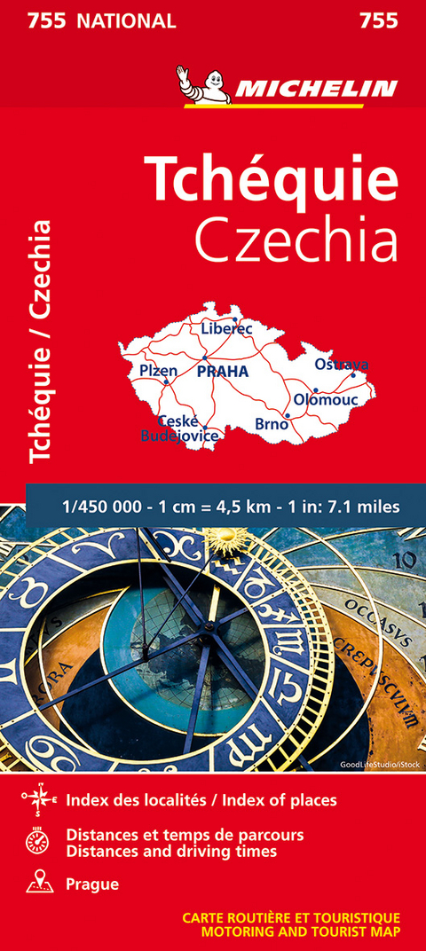 Czechia - Michelin National Map 755 -  Michelin