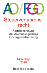 Steuerverfahrensrecht (AO/FGO) mit Abgabenordnung, Finanzgerichtsordnung und Nebengesetzen - 
