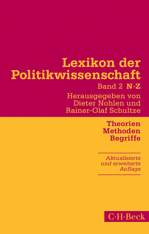 Lexikon der Politikwissenschaft Bd. 2: N-Z - 