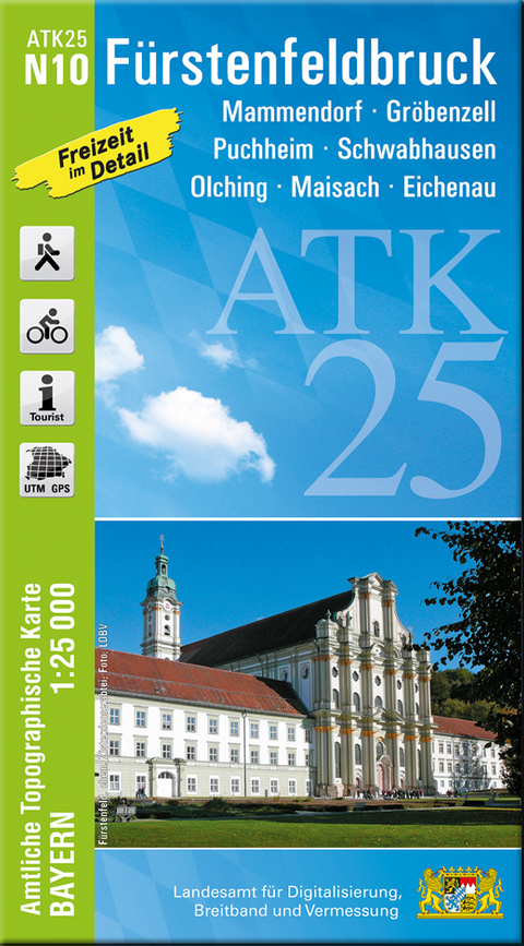 ATK25-N10 Fürstenfeldbruck (Amtliche Topographische Karte 1:25000)