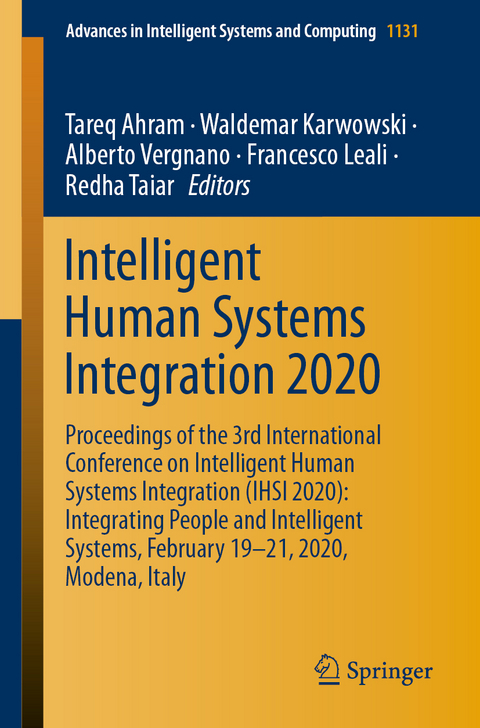 Intelligent Human Systems Integration 2020 - 