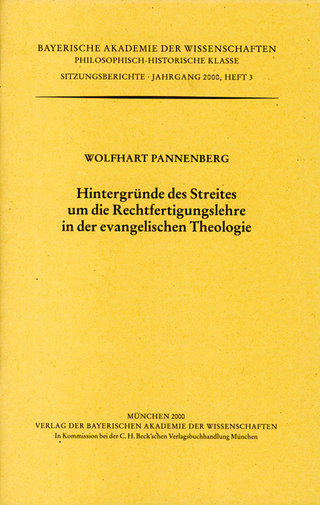 Hintergründe des Streites um die Rechtfertigungslehre in der evangelischen Theologie - Wolfhart Pannenberg