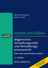 Allgemeines Verwaltungsrecht und Verwaltungsprozessrecht - Schwabe, Winfried; Finkel, Bastian