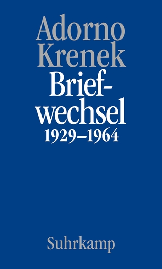 Briefe und Briefwechsel - Theodor W. Adorno; Ernst Krenek; Claudia Maurer Zenck