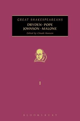 Dryden, Pope, Johnson, Malone - Rawson Claude Rawson