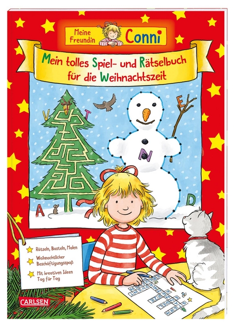 Conni Gelbe Reihe (Beschäftigungsbuch): Mein tolles Spiel- und Rätselbuch für die Weihnachtszeit - Hanna Sörensen