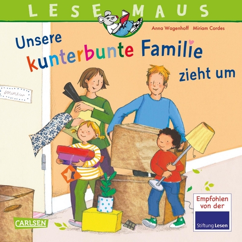 LESEMAUS 171: Unsere kunterbunte Familie zieht um - Anna Wagenhoff