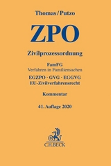 Zivilprozessordnung - Thomas, Heinz; Putzo, Hans; Reichold, Klaus; Hüßtege, Rainer; Seiler, Christian