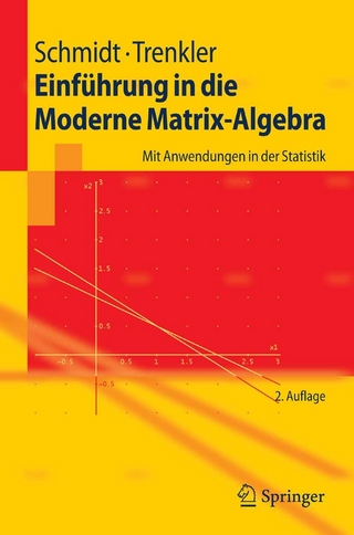 Einführung in die Moderne Matrix-Algebra - Karsten Schmidt; Götz Trenkler